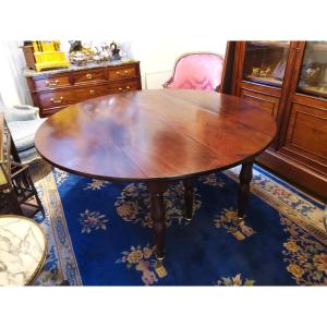 Round Table 6 Feet Mahogany With Dit Legs